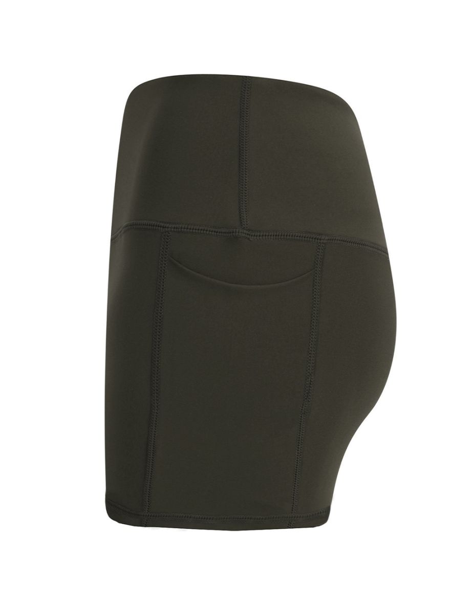 Tombo Womens/Ladies Pocket Shorts - Olive Green - 2
