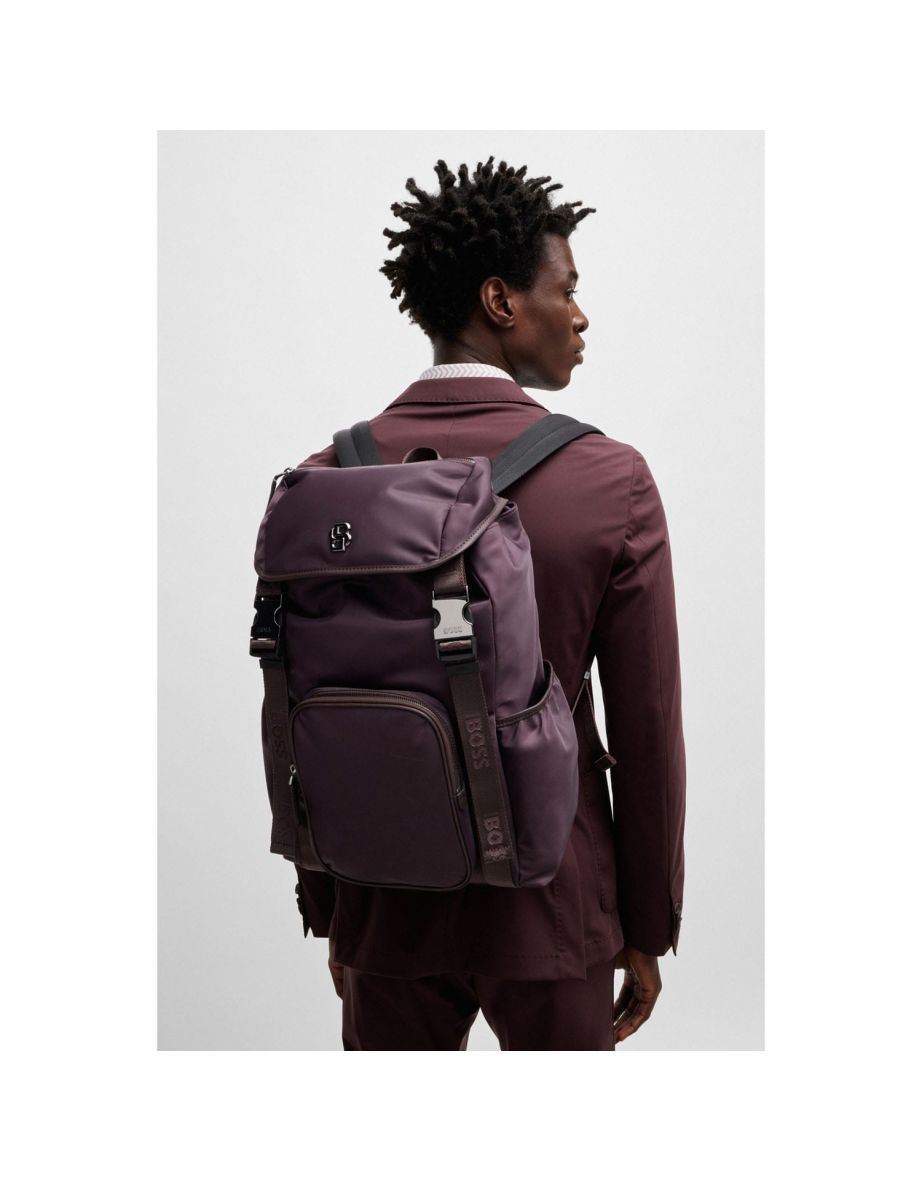 Accessories Boss Icon Double B Monogram Backpack in Red - 4
