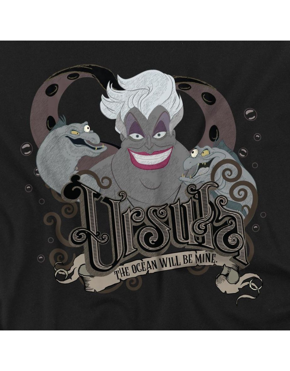 The Little Mermaid  Adult Ocean Will Be Mine Ursula T-Shirt - Black - 2