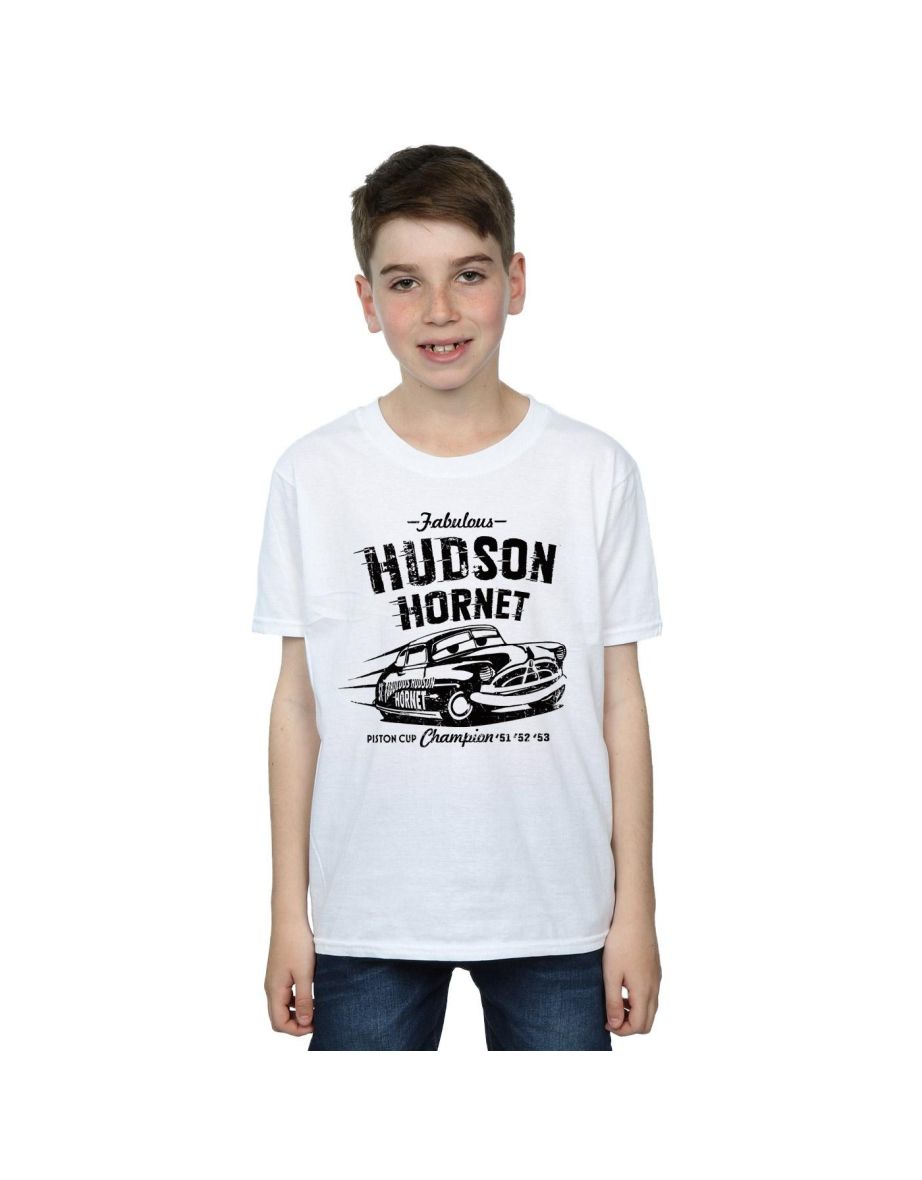 Disney Boys Cars Hudson Hornet T-Shirt - White
