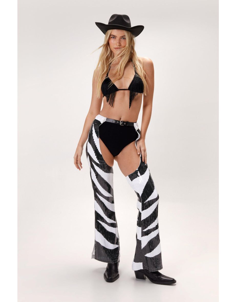 Animal Sequin Chaps