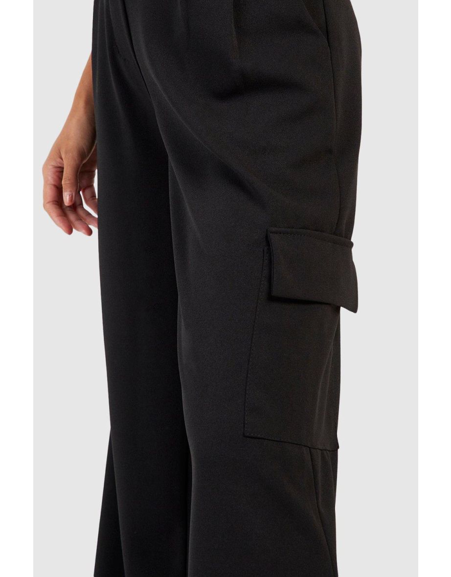 Slouch Fit Cargo Trousers - black - 3