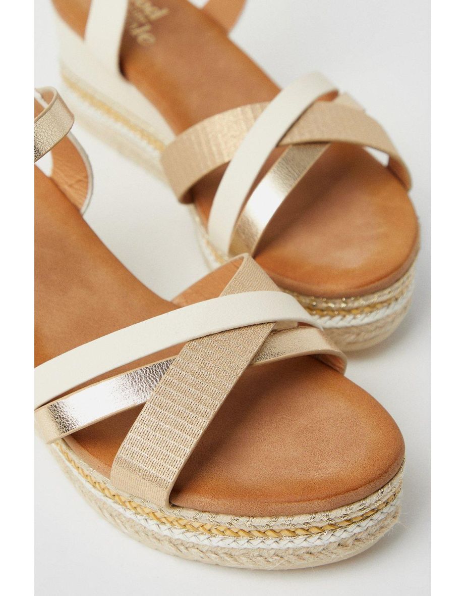 Good For The Sole: Wide Fit Amber Comfort Wedges - 3