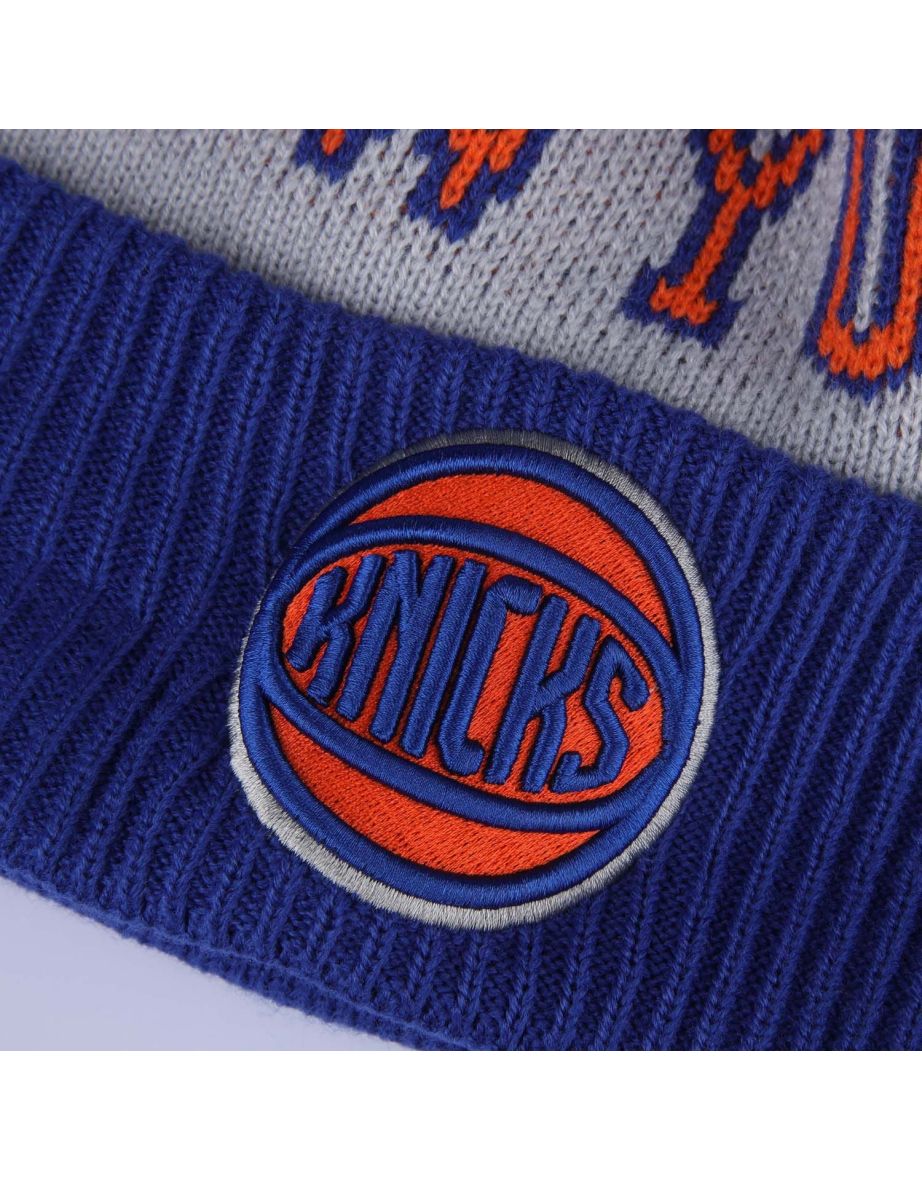 Accessories New Era New York Knicks NBA Tip Off 2023 Bobble Knit Hat in Blue - 2