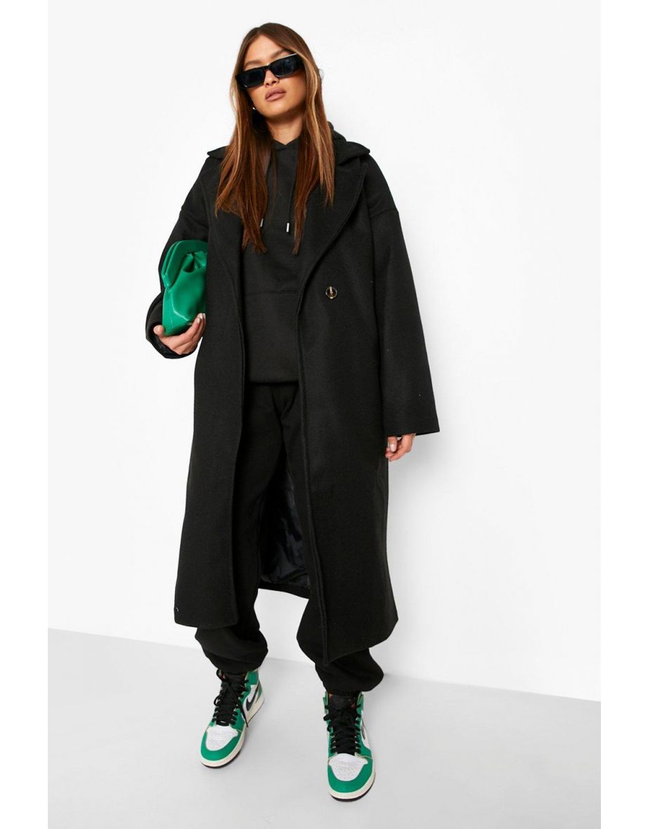 Wool oversized boyfriend coat on sale