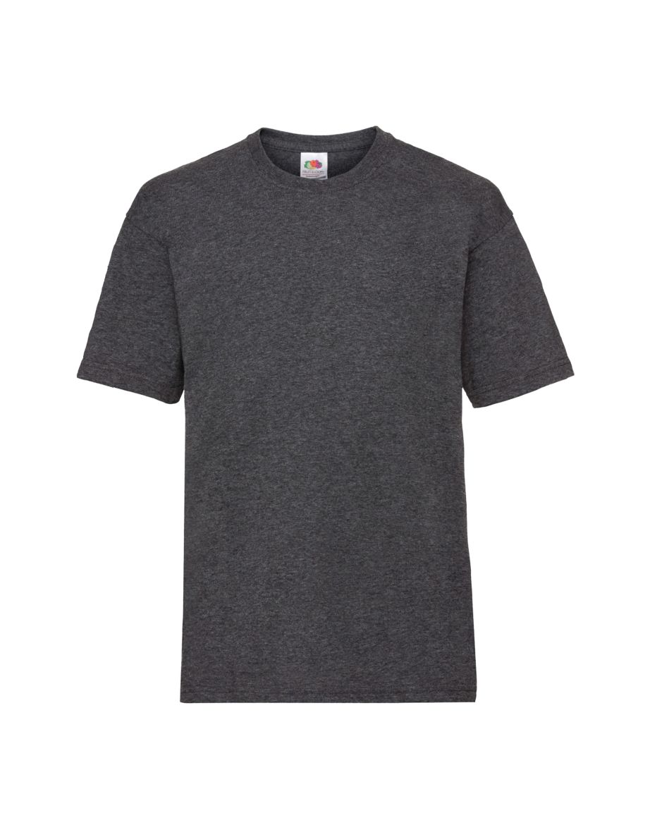 Fruit Of The Loom Childrens/Kids Unisex Valueweight Short Sleeve T-Shirt - Dark Heather