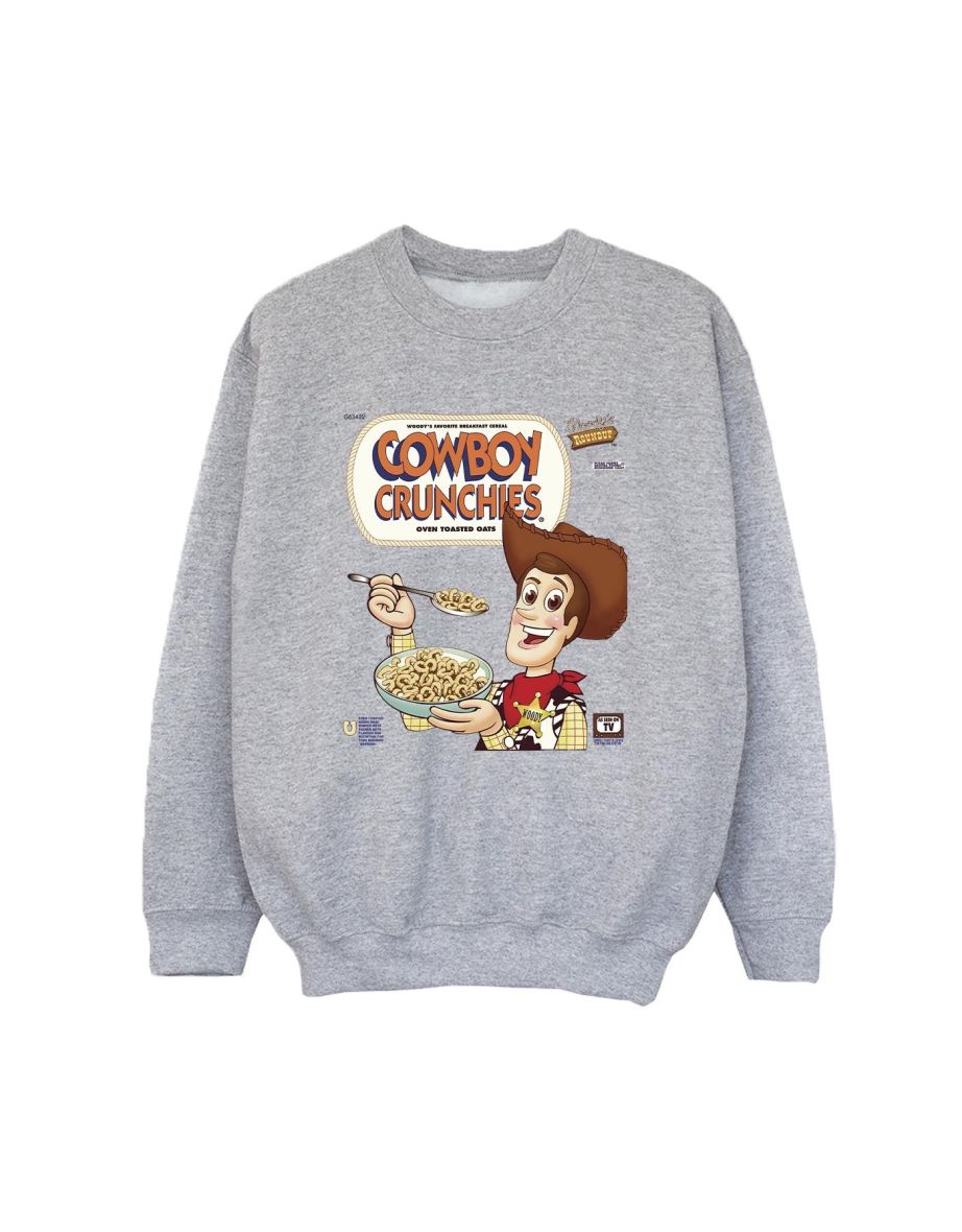 Disney Boys Toy Story Woody Cowboy Crunchies Sweatshirt - Sports Grey - 1