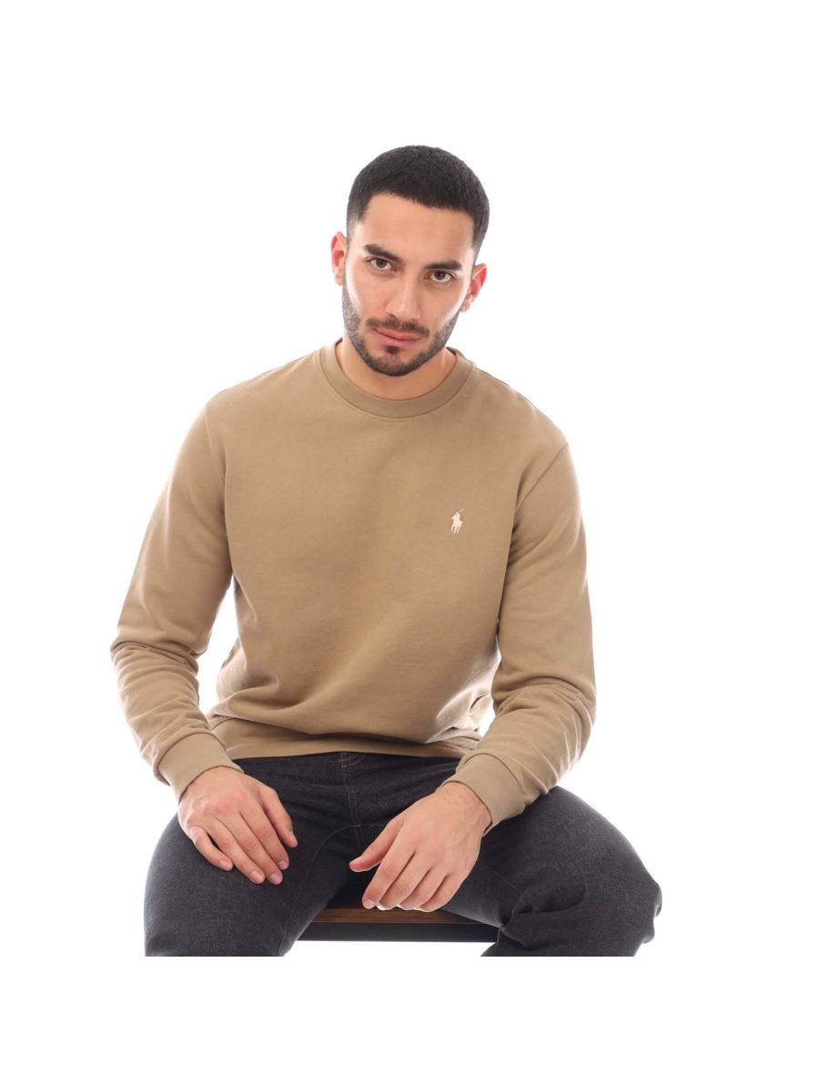 سويتشيرت بولو رجالي قطن بياقة دائرية  - 3