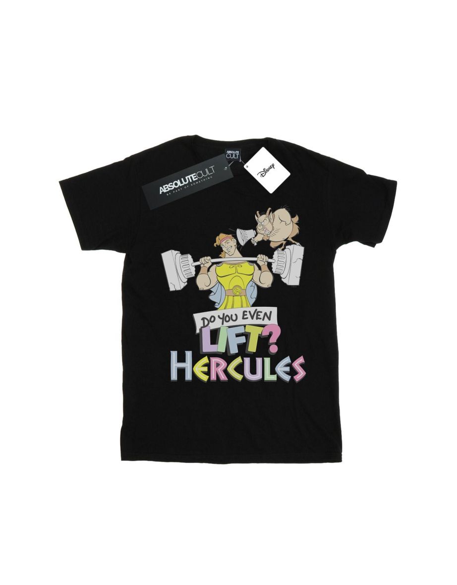 Disney Mens Hercules Do You Even Lift? T-Shirt - Black