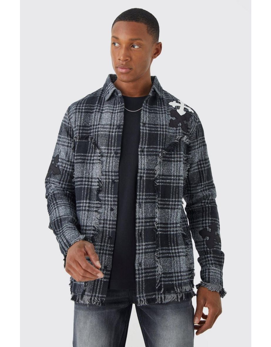 Distressed hem on sale
