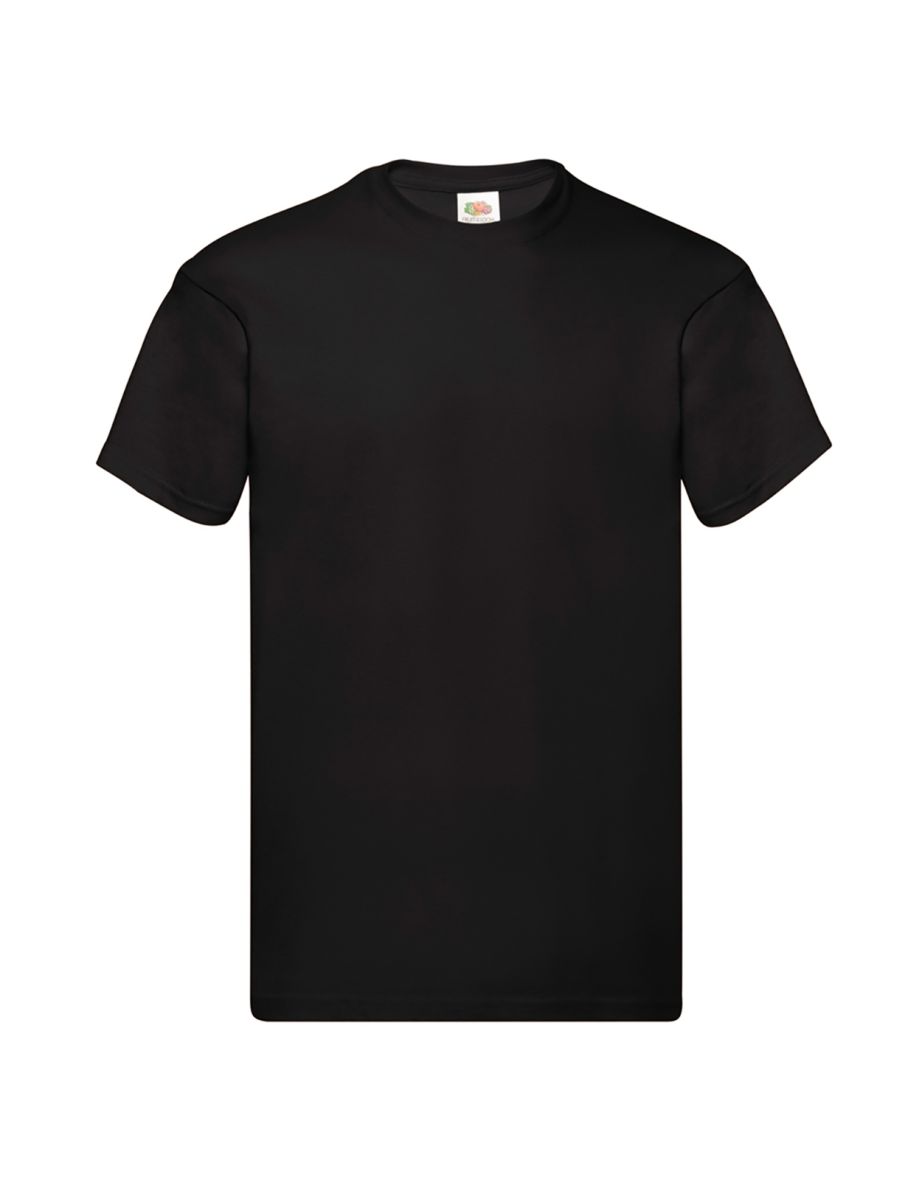 Fruit Of The Loom Mens Original Short Sleeve T-Shirt - Black