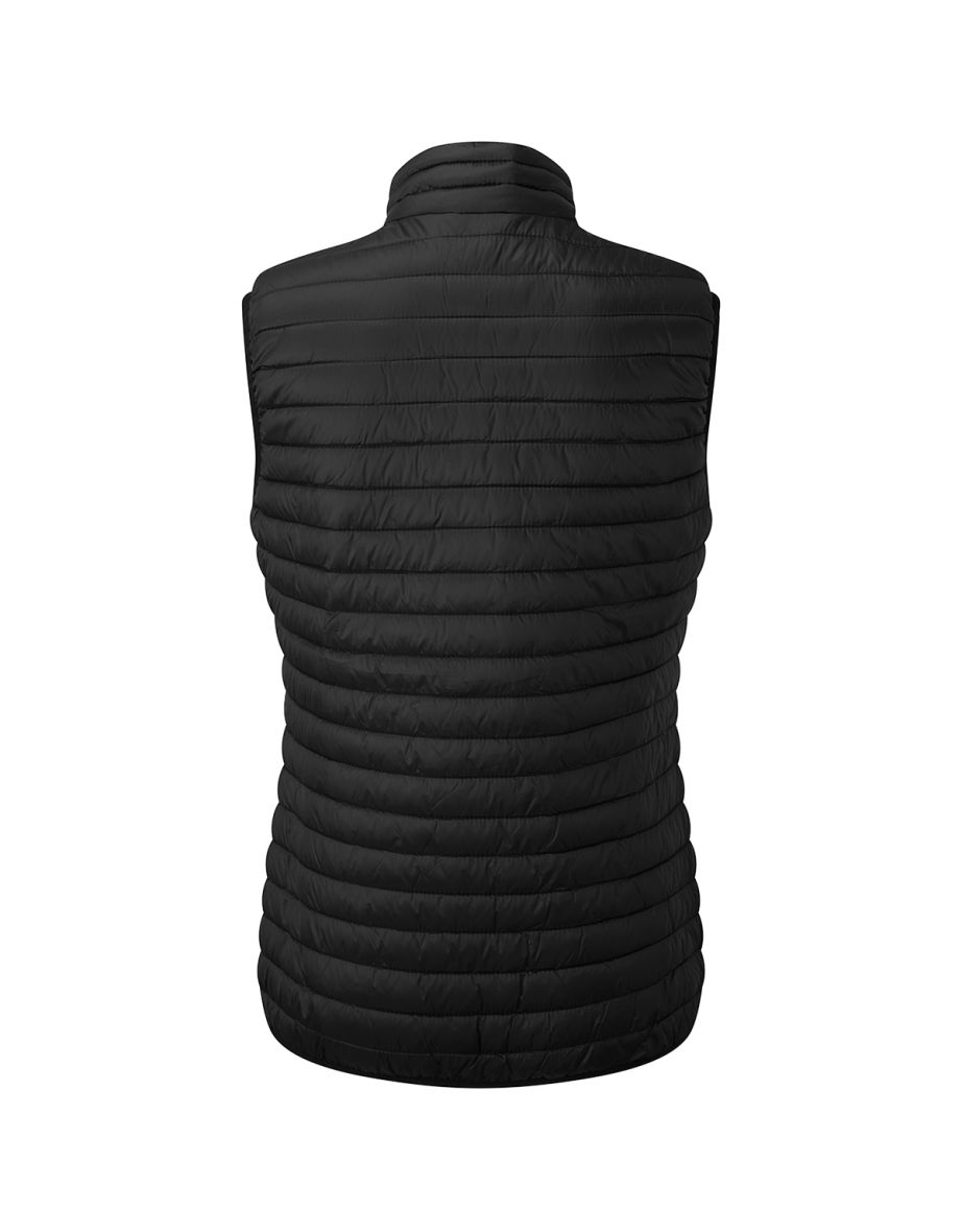 2786 Womens/Ladies Tribe Fineline Padded Gilet/Bodywarmer - Black - 1