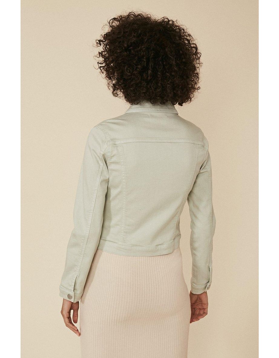 Organic Denim Fitted Jacket - 2