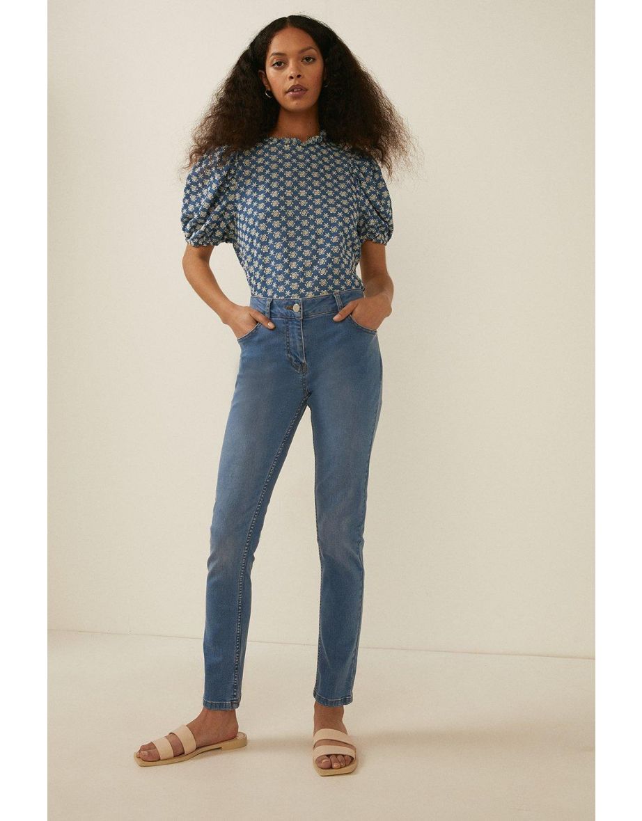 Cherry Organic Sculpting Slim Leg Jean