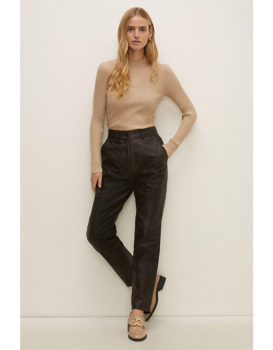 Oasis leather trousers hot sale