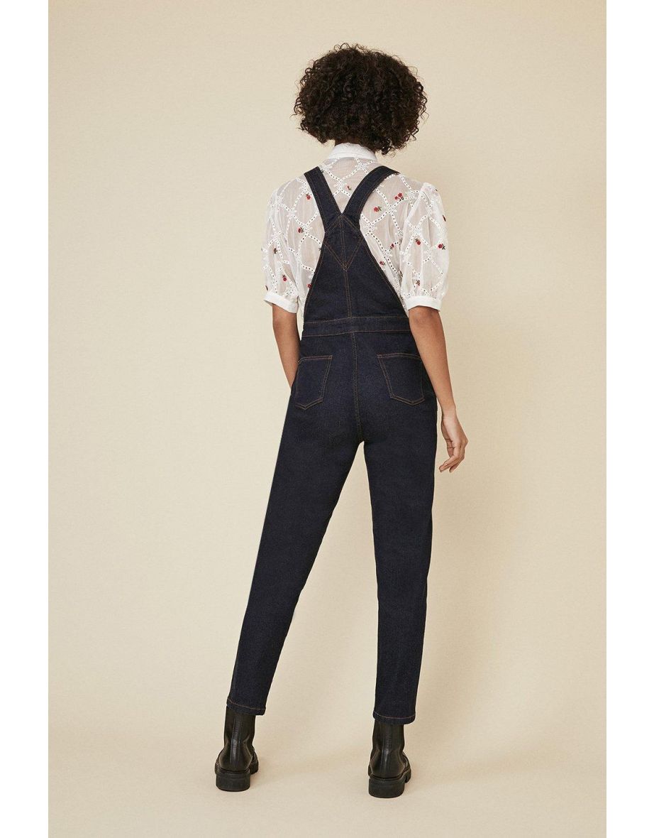 Scallop Detail Dungarees - 2