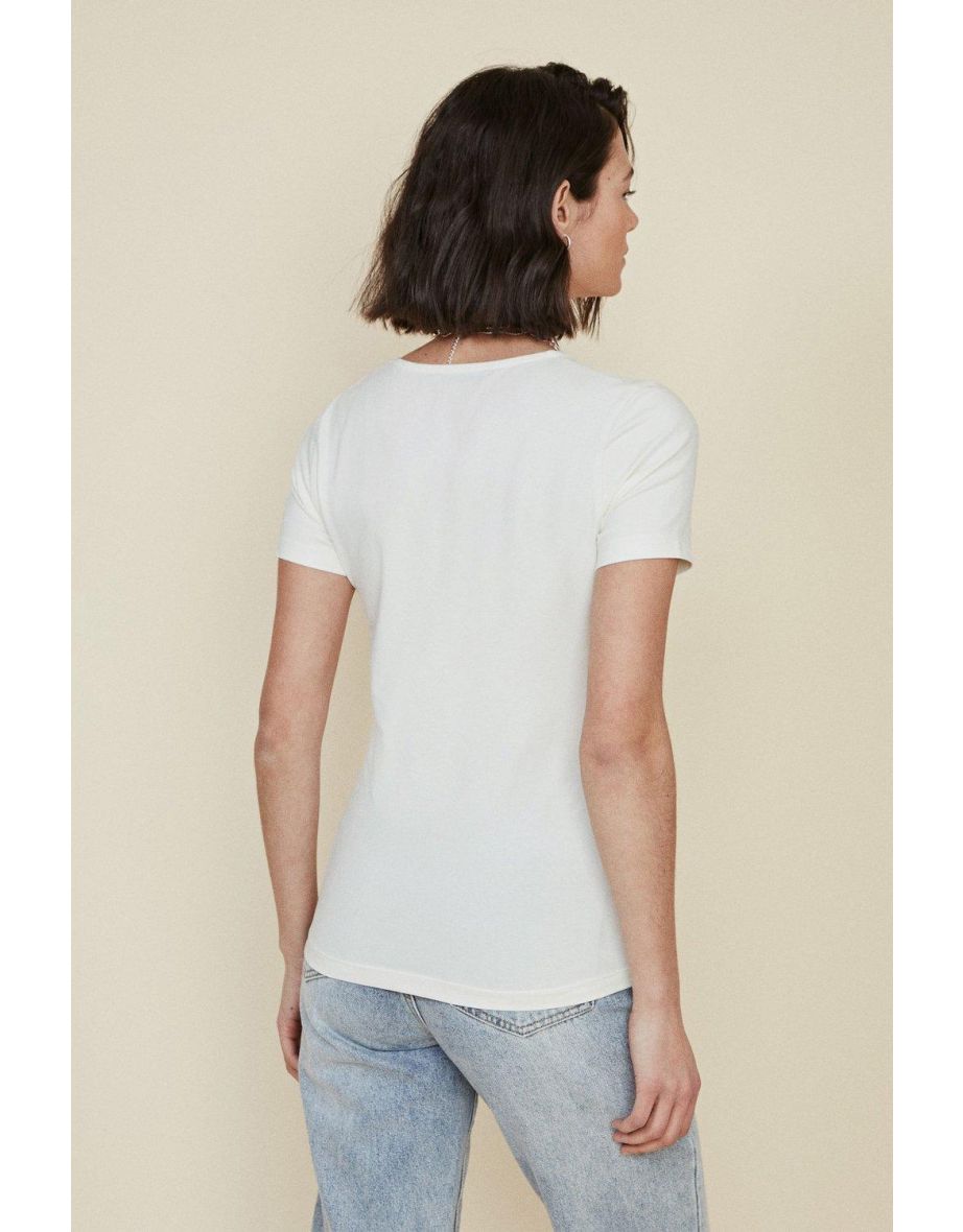 Organic Cotton Fitted Crew Neck T Shirt - 2