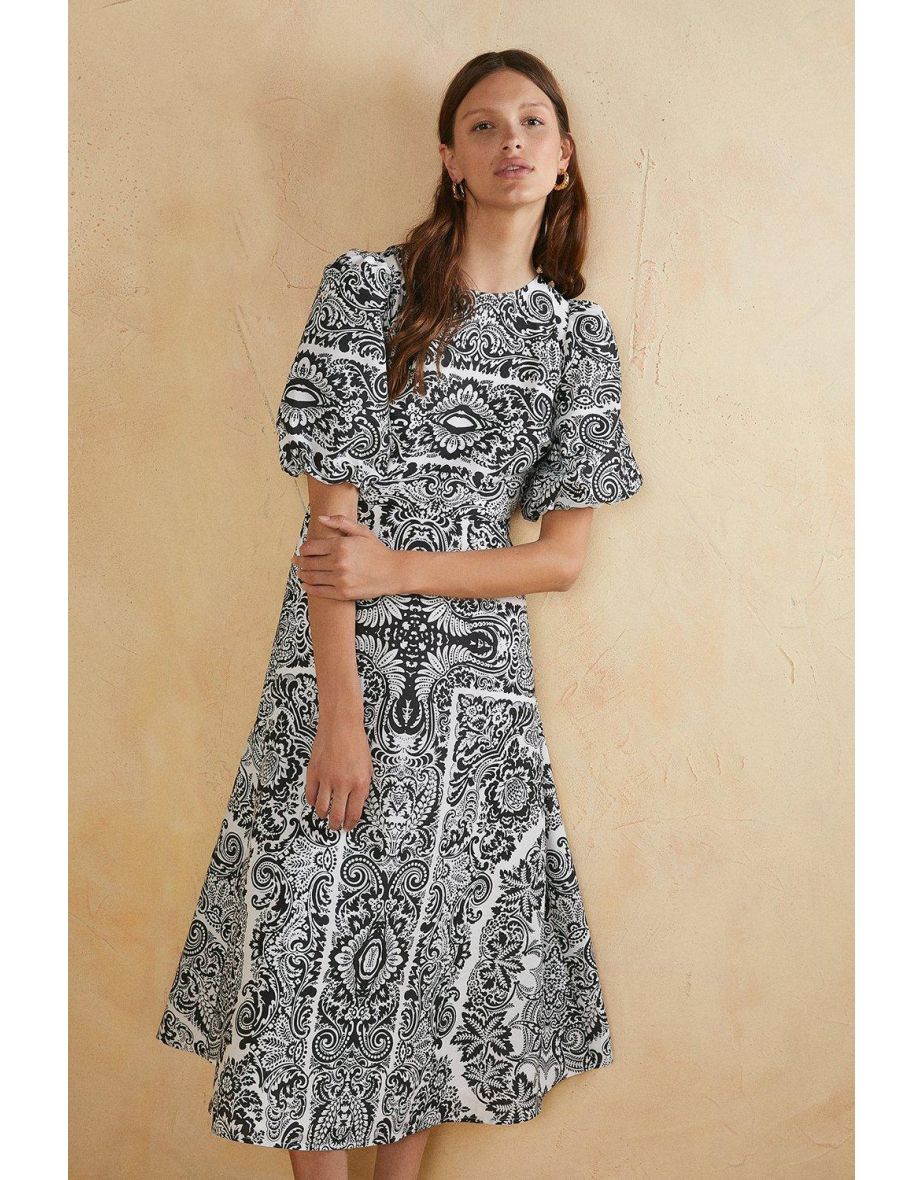 Oasis scarf print dress best sale