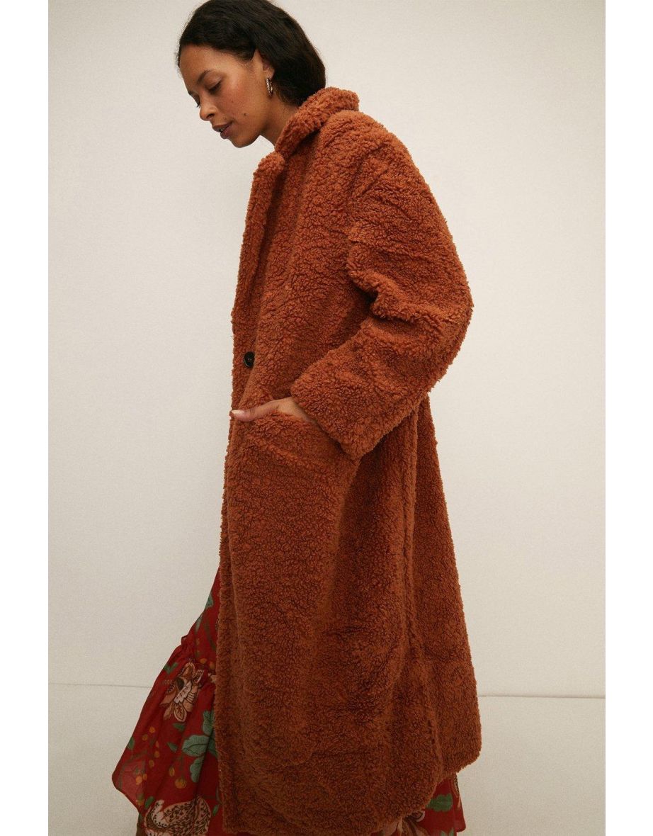 Oasis teddy coat sale