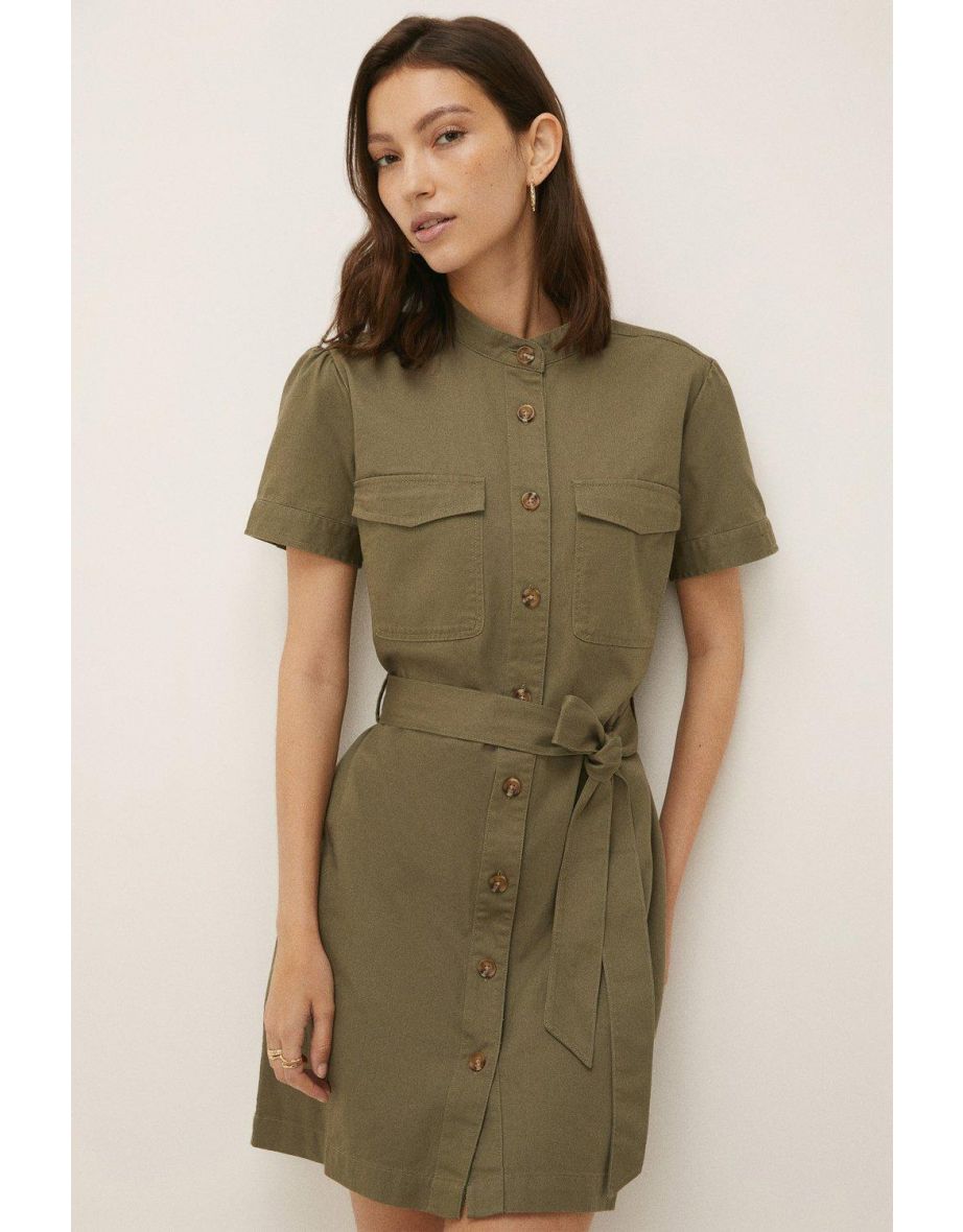 Oasis cheap khaki dress