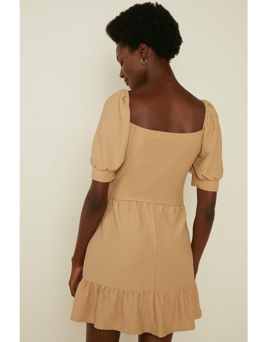 Textured Puff Sleeve Top Co-ord - 2