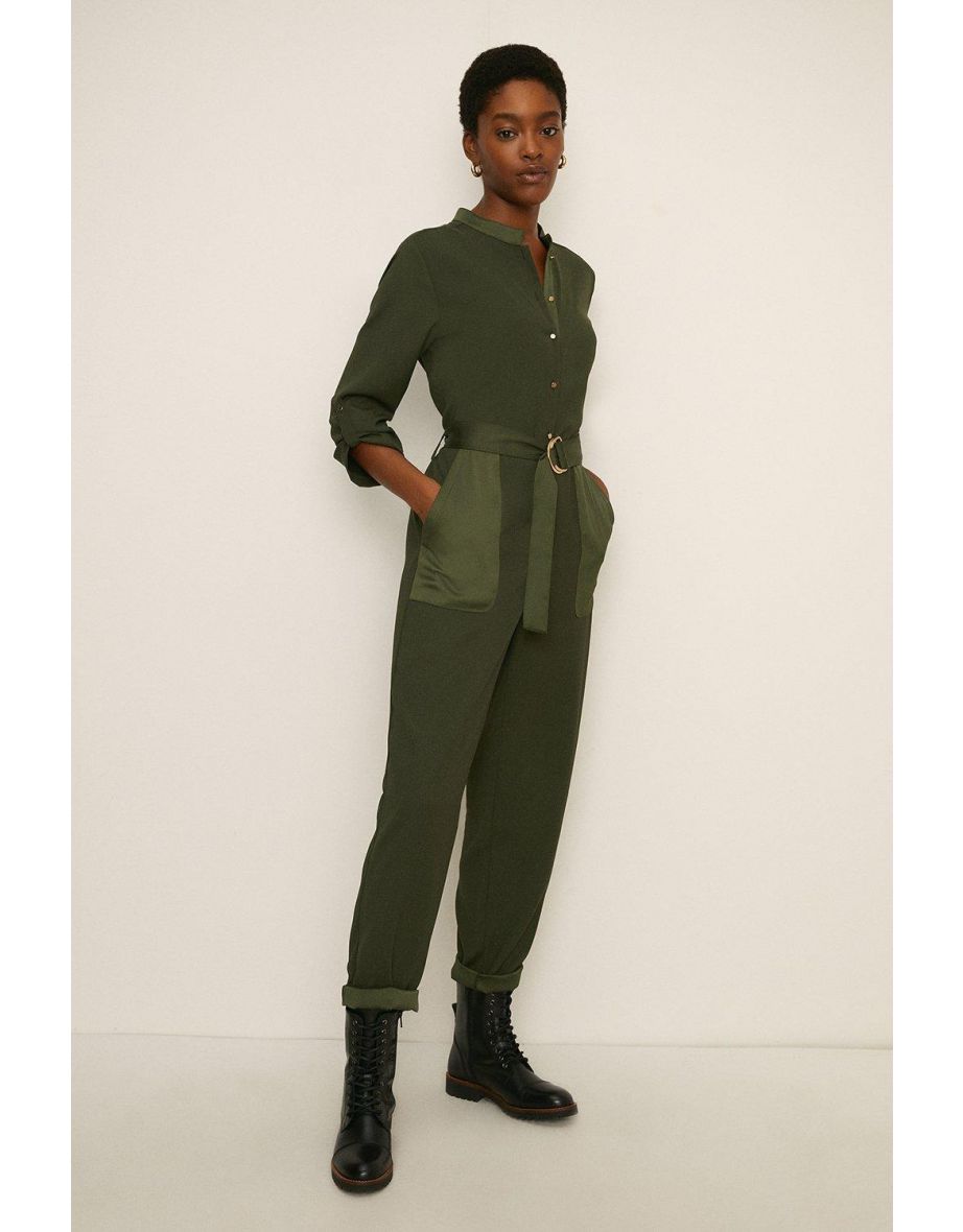 Oasis shop green jumpsuit