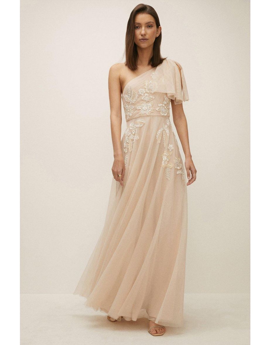 Oasis tulle top midi dress