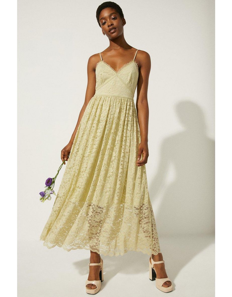 Strappy lace dress top