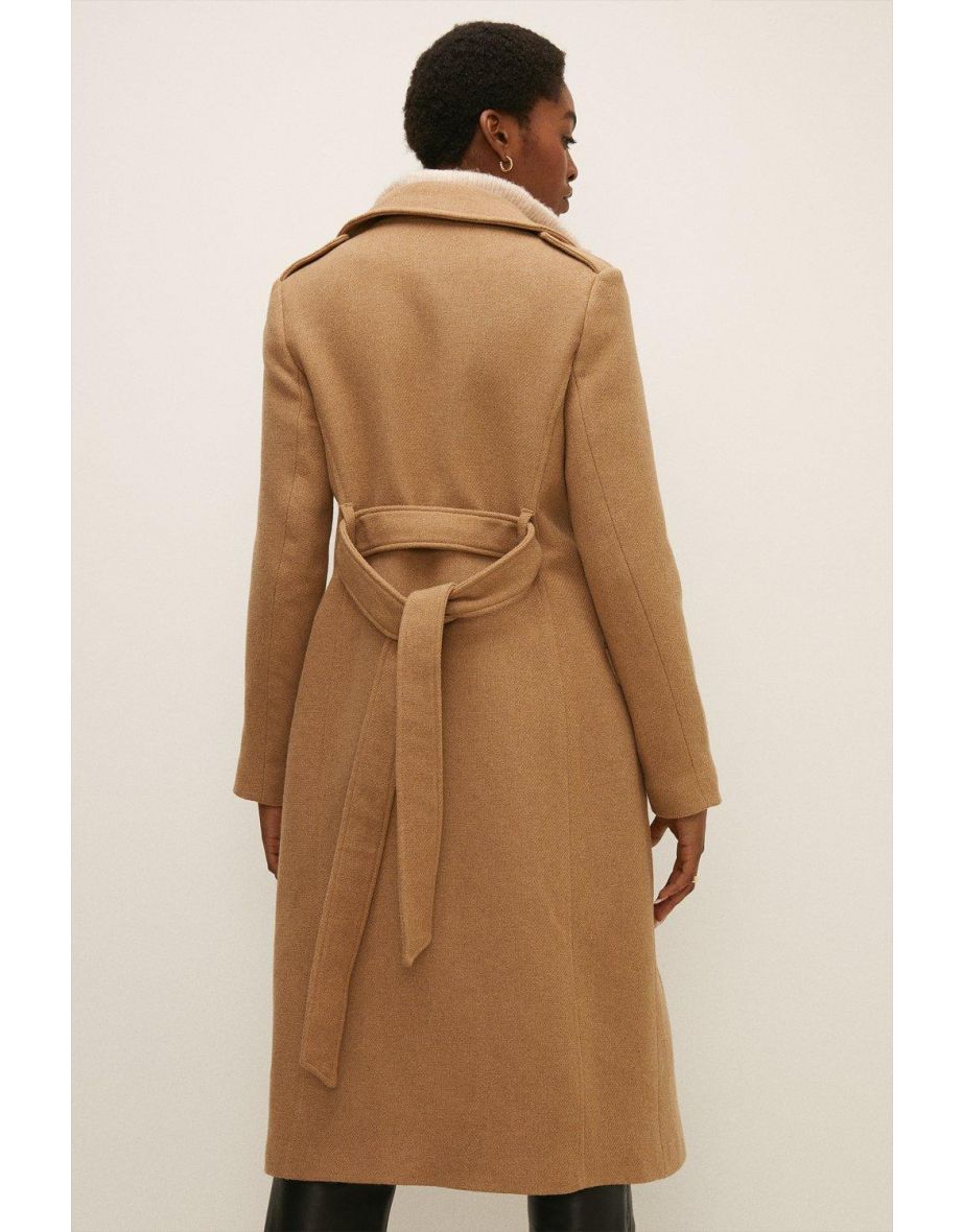 Premium Italian Wool Mix Button Front Mac - 2