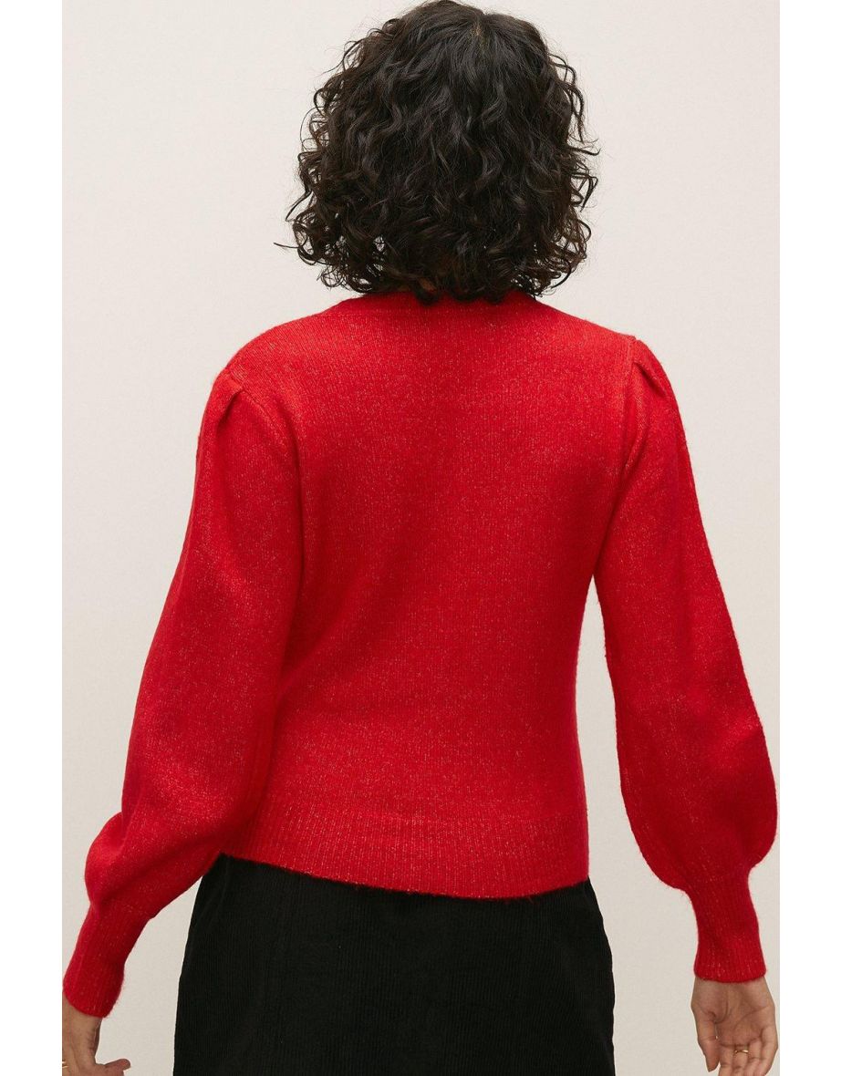 Cosy Seam Front Long Sleeve Jumper - 2