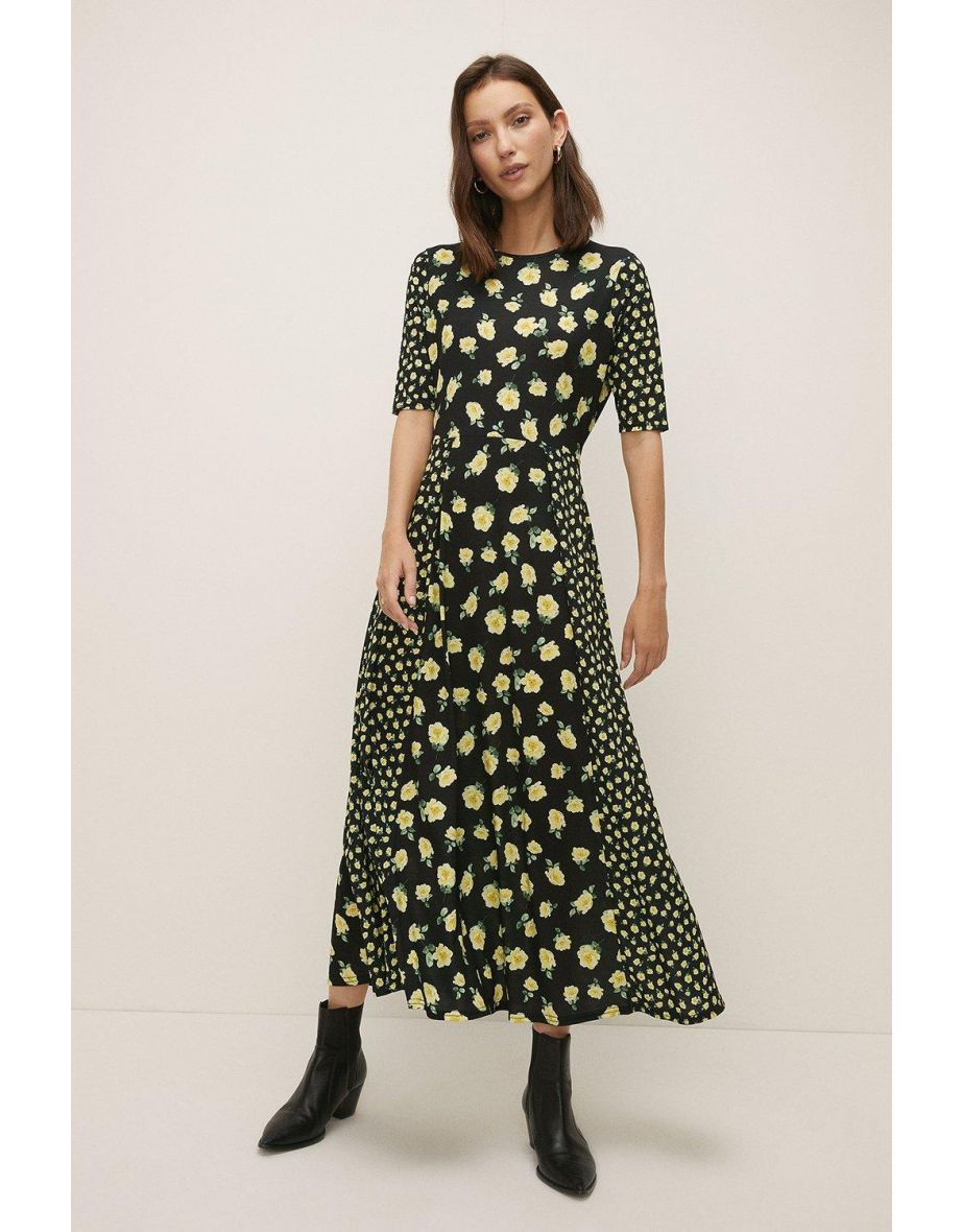 Green polka dot dress oasis hot sale