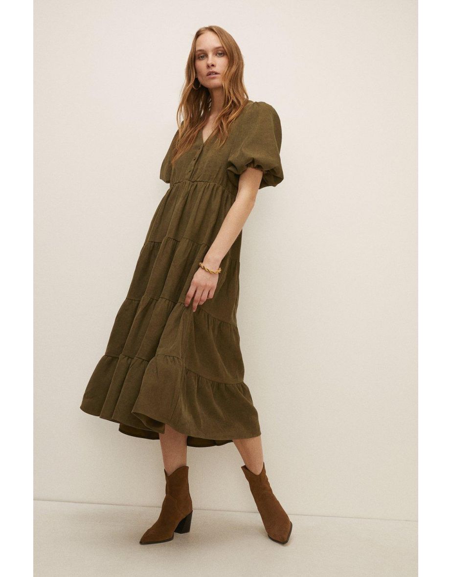 Oasis green cord dress cheap