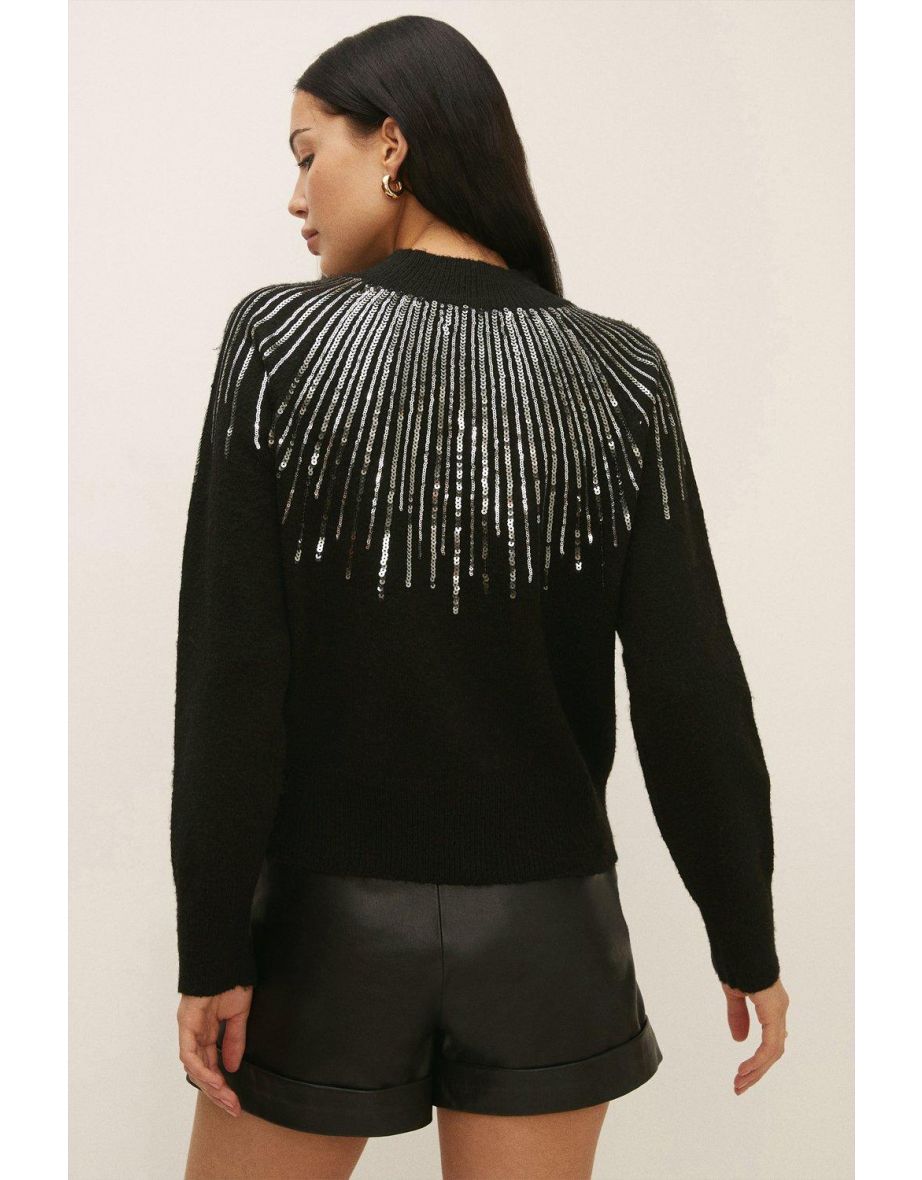 Sequin Detail Jumper - 2