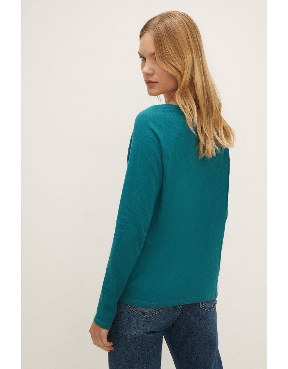Essential Scoop Neck Slub T-shirt - 2