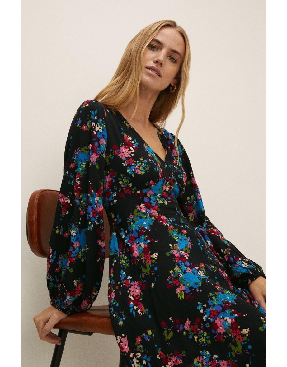 Oasis ditsy print skater dress best sale