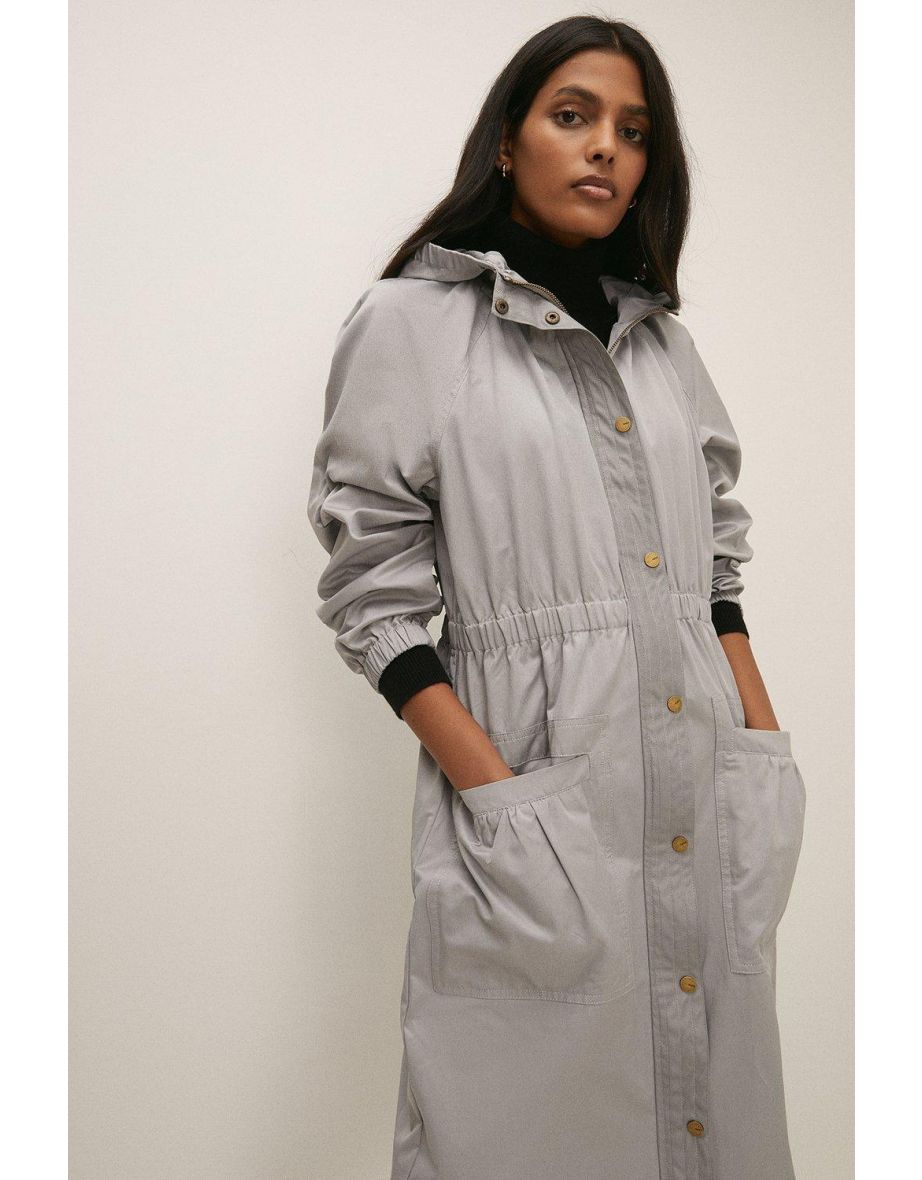 Oasis grey parka on sale