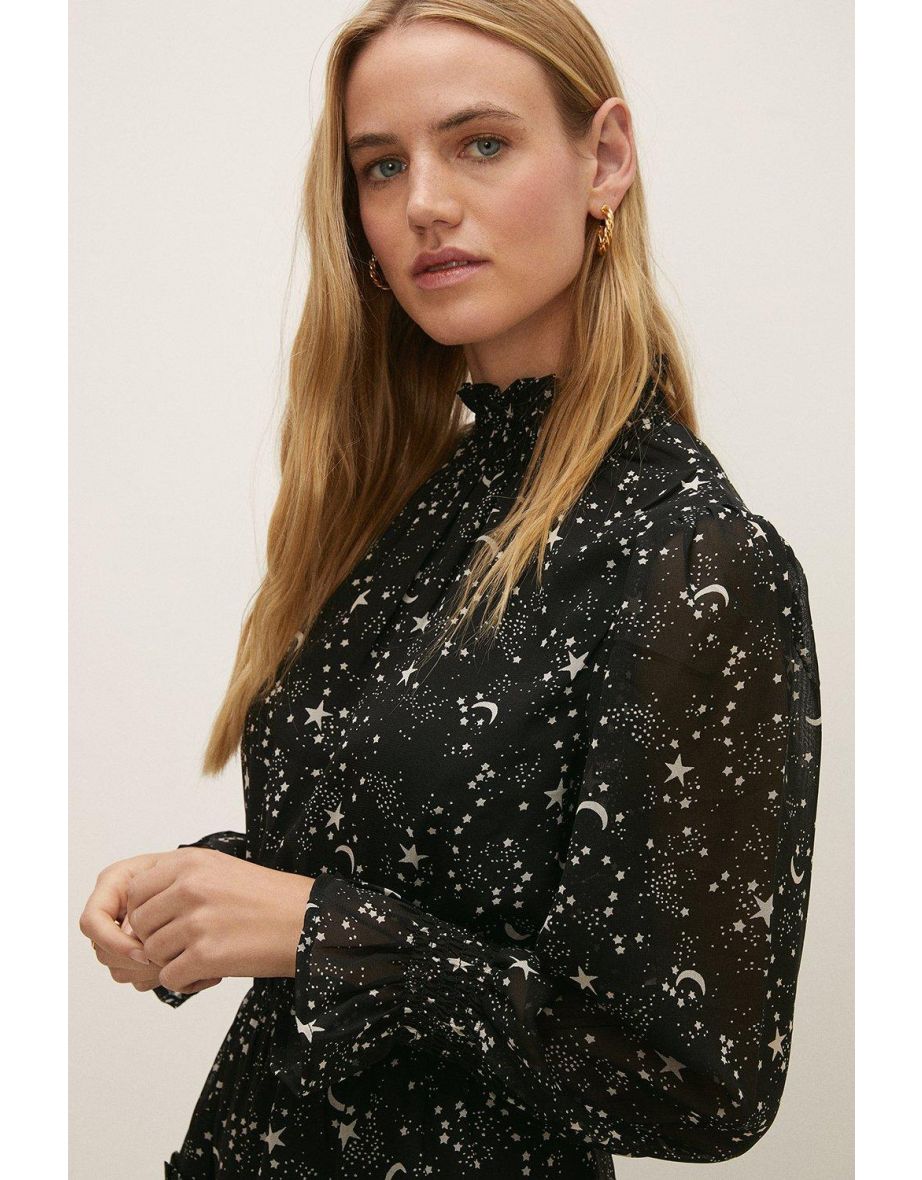 Oasis star print skater dress hot sale