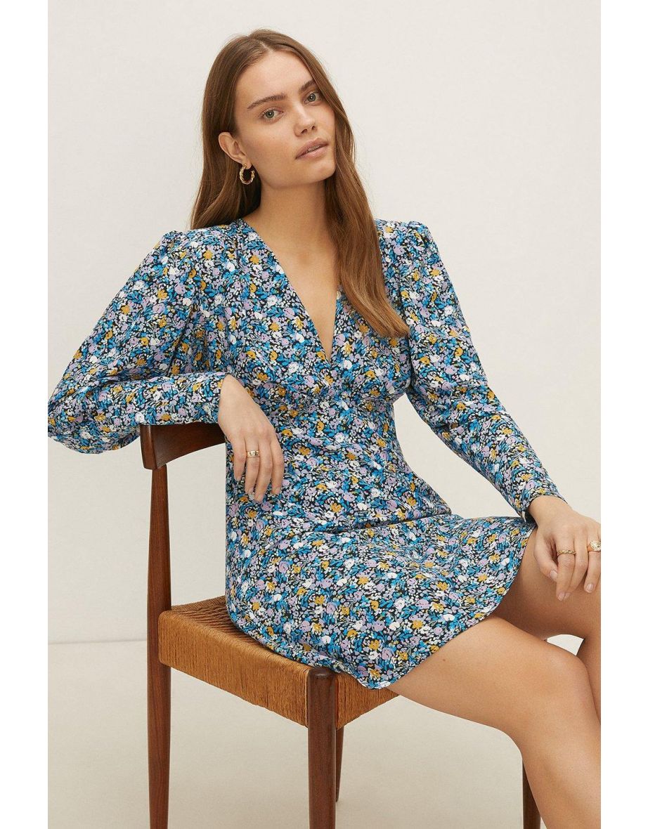 Oasis ditsy floral skater on sale dress