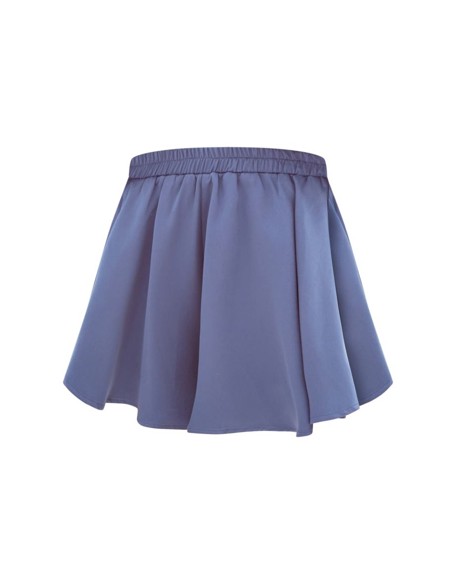 Slate Blue Woven Floaty Shorts - 5