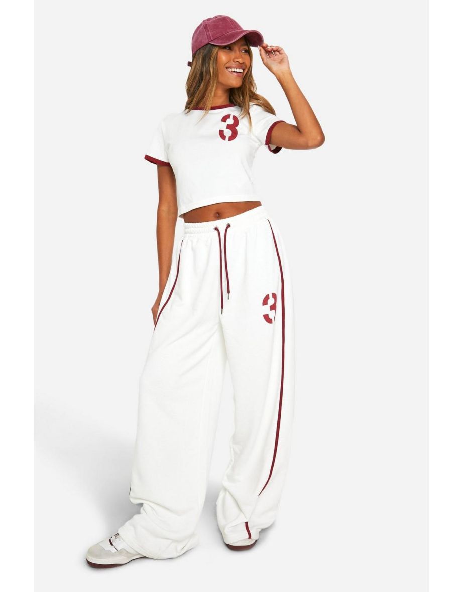 Slogan Baby T-shirt And Straight Leg Jogger Set