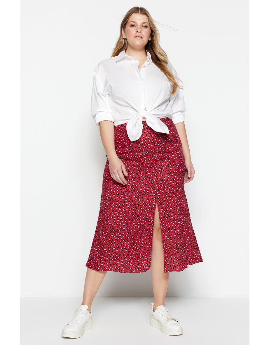 Plus size hotsell midi skirt 100