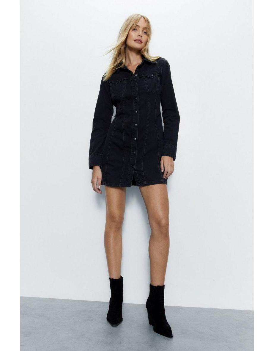 Denim shirt sale dress warehouse