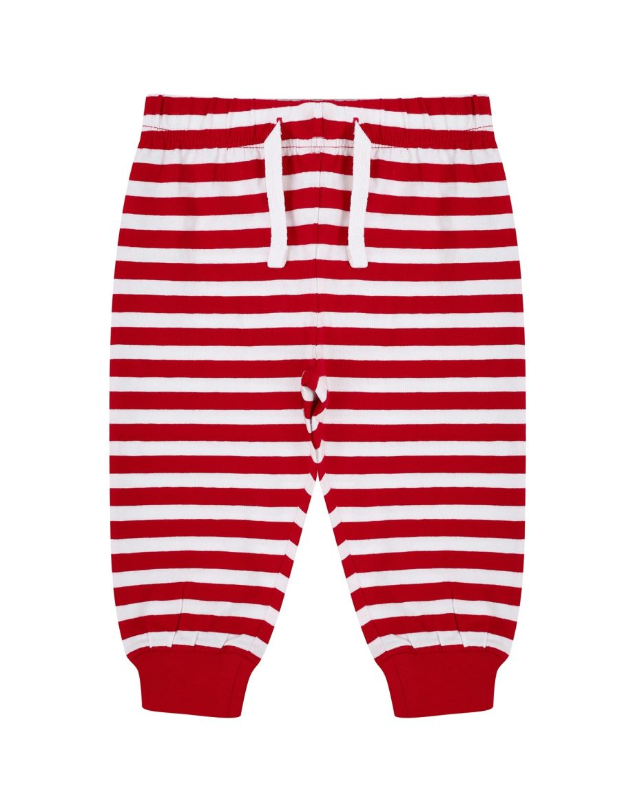 Larkwood Childrens/Kids Lounge Pants - Red/White - 1