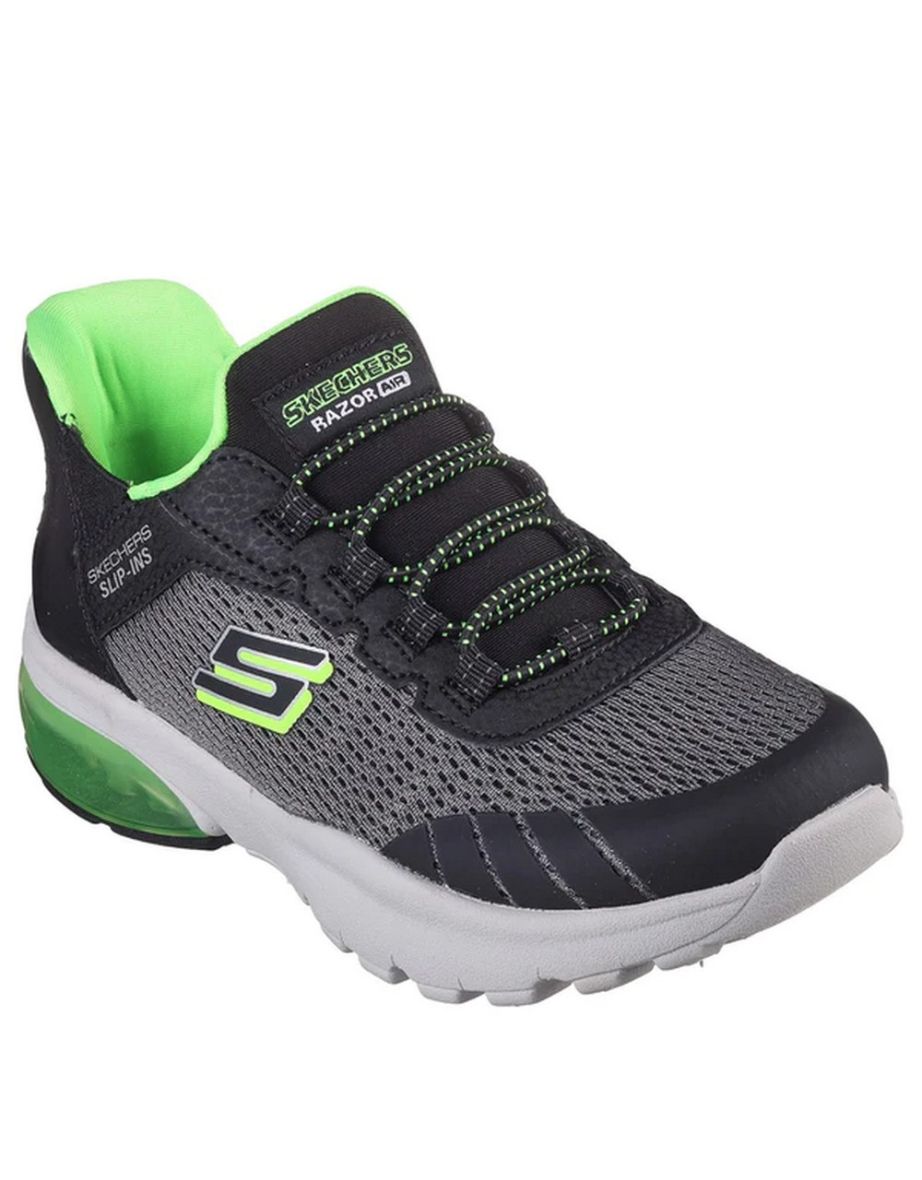 Boys black skechers cheap