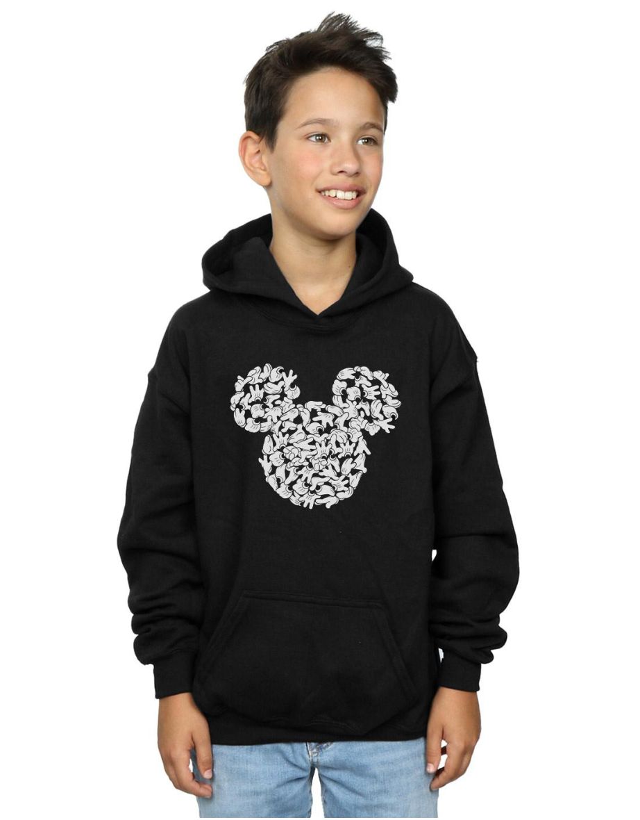 Shop Disney Boys Mickey Mouse Head Of Hands Hoodie Black Online in Bahrain VogaCloset