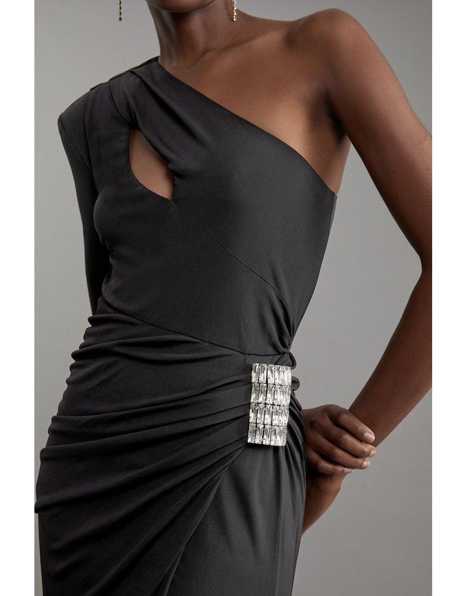 Premium Viscose Jersey Hardware Maxi Dress - 3