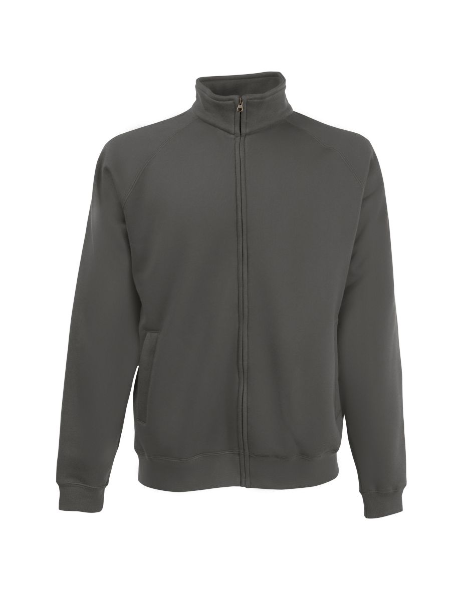 Shop Fruit Of The Loom Mens Sweatshirt Jacket Light Graphite Online in Bahrain VogaCloset
