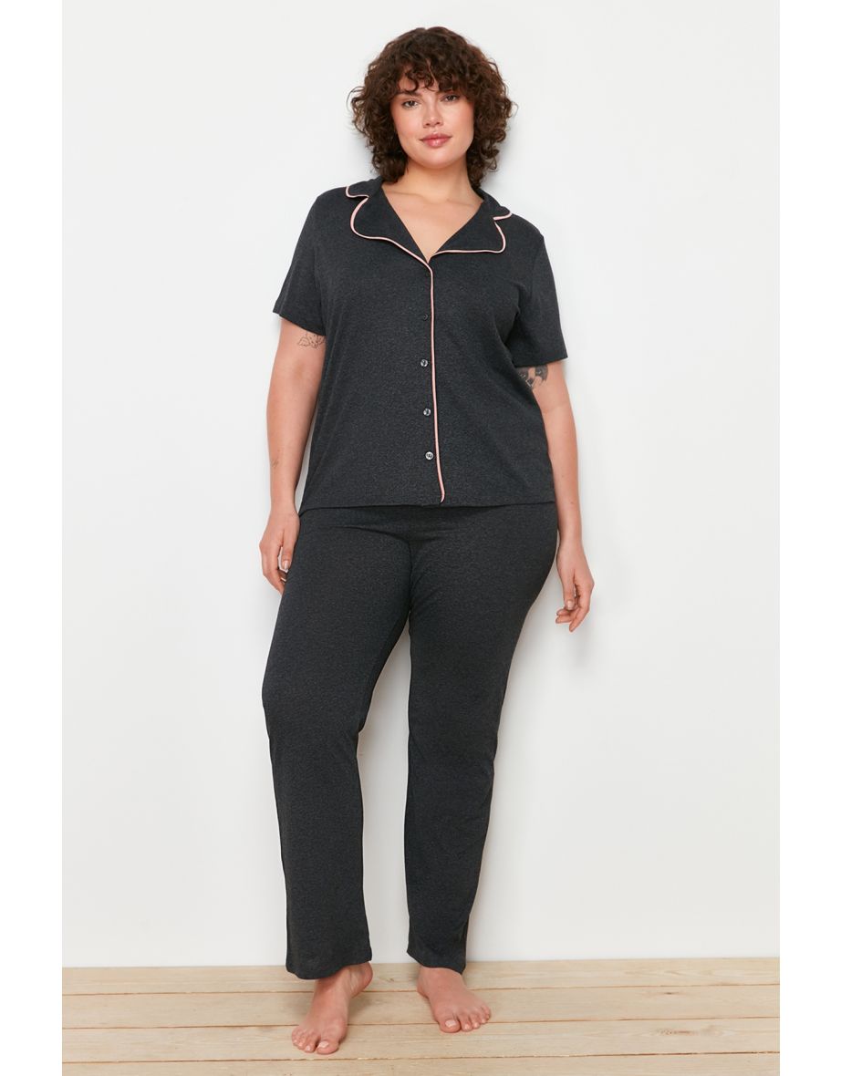 Plus size jersey pajamas sale