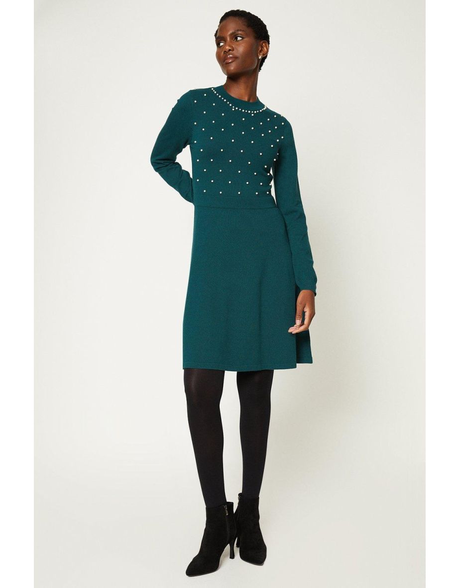 Shop Beaded Knitted Dress Online in Bahrain VogaCloset