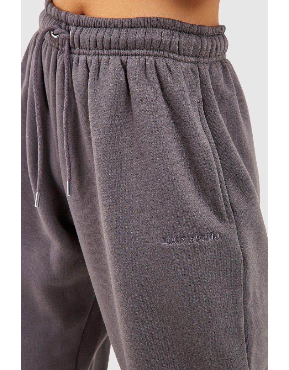 Oversized Cuffed Jogger - charcoal - 3